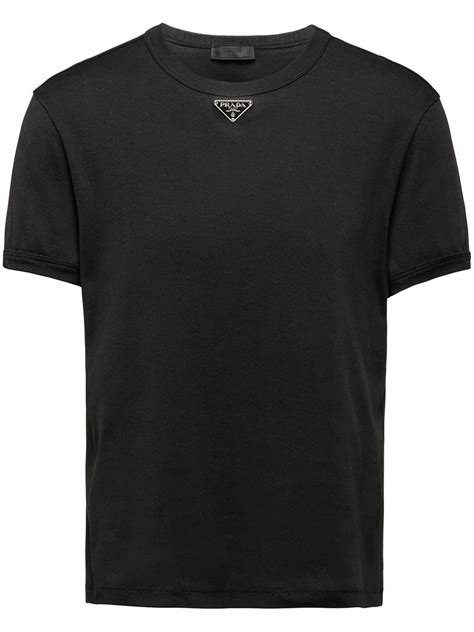 prada black transparent shirt